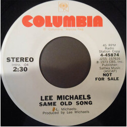 Lee Michaels Same Old Song USED VINYL 7INCH 45 RPM PROMO