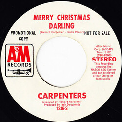 Carpenters Merry Christmas Darling / Mr. Guder USED VINYL 7INCH 45 RPM PROMO