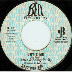 James & Bobby Purify Untie Me / We're Finally Gonna Make It USED VINYL 7INCH 45 RPM SINGLE PROMO STYRENE