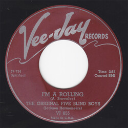 Five Blind Boys Of Mississippi I'm A Rolling / My Robe Will Fit Me USED VINYL 7INCH 45 RPM SINGLE