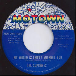 The Supremes My World Is Empty Without You USED VINYL 7INCH 45 RPM SINGLE