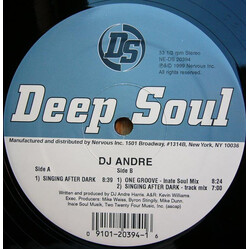 Andre Harris Singing After Dark USED VINYL 12INCH 33 S RPM
