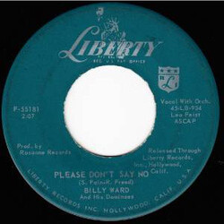 Billy Ward And His Dominoes Please Don't Say No / Behave, Hula Girl USED VINYL 7INCH 45 RPM SINGLE