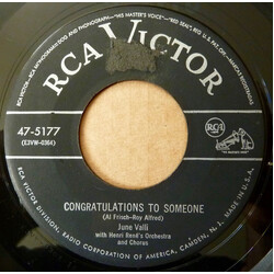 June Valli Congratulations To Someone / Love And Hate USED VINYL 7INCH 45 RPM SINGLE