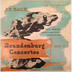 Johann Sebastian Bach / Felix Prohaska / Chamber Orchestra Of The Vienna State Opera Brandenburg Concertos Nos. 5-6 Vinyl LP USED