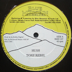Tony Rebel Hush Vinyl 12" USED