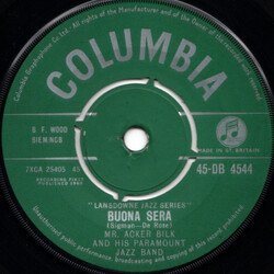 Acker Bilk And His Paramount Jazz Band Buona Sera USED VINYL 7INCH 45 RPM SINGLE