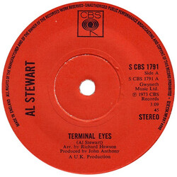 Al Stewart Terminal Eyes USED VINYL 7INCH 45 RPM SINGLE