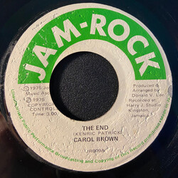Carol Brown The End USED VINYL 7INCH 45 RPM