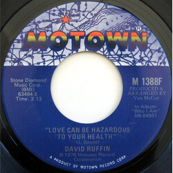 David Ruffin Love Can Be Hazardous To Your Health / Heavy Love USED VINYL 7INCH