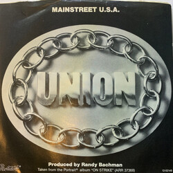 Union (17) Mainstreet U.S.A. USED VINYL 7INCH 45 RPM PROMO STYRENE STEREO