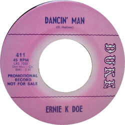 Ernie K-Doe Dancin' Man / Later For Tomorrow USED VINYL 7INCH 45 RPM PROMO