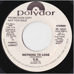 UK (3) Nothing To Lose USED VINYL 7INCH 45 RPM PROMO
