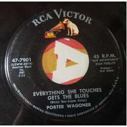 Porter Wagoner Everything She Touches Gets The Blues / Sugar Foot Rag USED VINYL 7INCH 45 RPM SINGLE