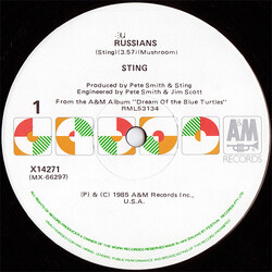 Sting Russians USED VINYL 12INCH SINGLE