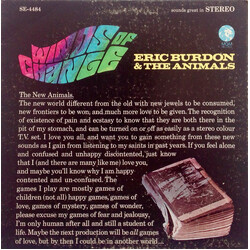 Eric Burdon & The Animals Winds Of Change Vinyl LP USED