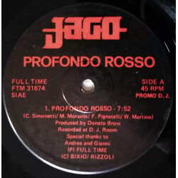 Jago Profondo Rosso USED VINYL 12INCH 45 RPM PROMO