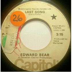 Edward Bear Last Song / Best Friend USED VINYL 7INCH PROMO 45 RPM