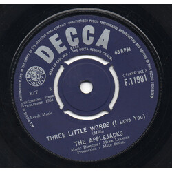The Applejacks Three Little Words (I Love You) USED VINYL 7INCH 45 RPM SINGLE