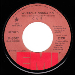 The Continental Uptight Band Whatcha Gonna Do / You And Me USED VINYL 7INCH 45 RPM SINGLE PROMO STEREO