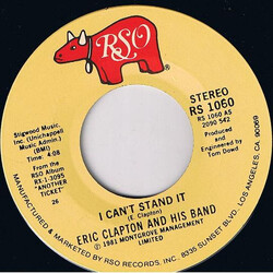 Eric Clapton And His Band I Can't Stand It VINYL 7" USED