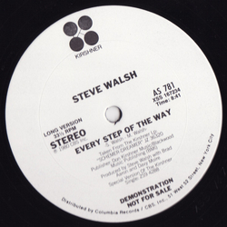 Steve Walsh Every Step Of The Way Vinyl 12" USED