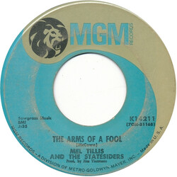 Mel Tillis / The Statesiders (2) The Arms Of A Fool USED VINYL 7INCH 45 RPM SINGLE