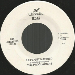 The Proclaimers Let's Get Married USED VINYL 7INCH 45 RPM JUKEBOX