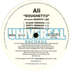 Ali (2) Boughetto / I Got This USED VINYL 12INCH PROMO 33 S RPM