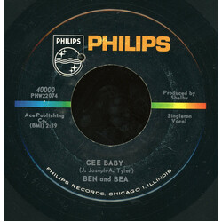 Ben And Bea Gee Baby USED VINYL 7INCH 45 RPM