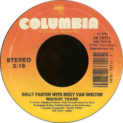 Dolly Parton / Ricky Van Shelton Rockin' Years USED VINYL 7INCH 45 RPM SINGLE
