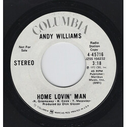 Andy Williams Home Lovin' Man / Who Is It? USED VINYL 7INCH 45 RPM SINGLE PROMO STYRENE STEREO