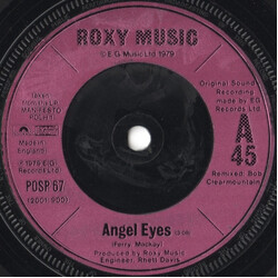 Roxy Music Angel Eyes USED VINYL 7INCH 45 RPM SINGLE