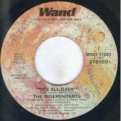 The Independents It's All Over USED VINYL 7INCH SINGLE 45 RPM