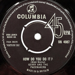 Gerry & The Pacemakers How Do You Do It? USED VINYL 7INCH 45 RPM SINGLE