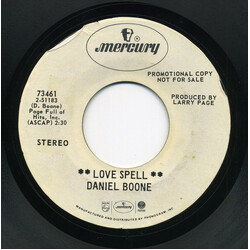 Daniel Boone Love Spell USED VINYL 7INCH 45 RPM SINGLE PROMO STEREO