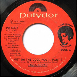 James Brown Get On The Good Foot USED VINYL 7INCH 45 RPM SINGLE STYRENE