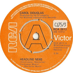 Carol Douglas Headline News USED VINYL 7INCH 45 RPM SINGLE