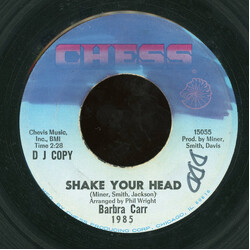 Barbara Carr Shake Your Head USED VINYL 7INCH SINGLE 45 RPM PROMO SINGLE SIDED
