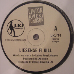 Linton Kwesi Johnson Liesense Fi Kill USED VINYL 12INCH
