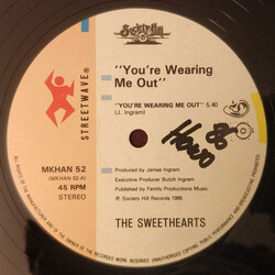The Sweethearts You're Wearing Me Out USED VINYL 12INCH 45 RPM SINGLE