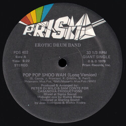 Erotic Drum Band Pop Pop Shoo Wah VINYL 12" USED