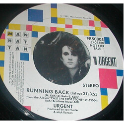 Urgent (2) Running Back USED VINYL 7INCH 45 RPM SINGLE PROMO