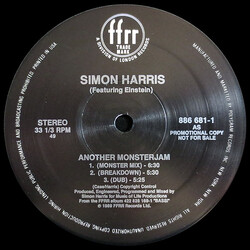 Simon Harris Another Monster Jam / (I've Got Your) Pleasure Control USED VINYL 12INCH 33 S RPM PROMO STEREO