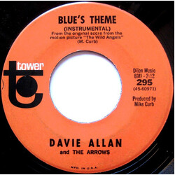 Davie Allan & The Arrows Blue's Theme / Bongo Party USED VINYL 7INCH SINGLE 45 RPM