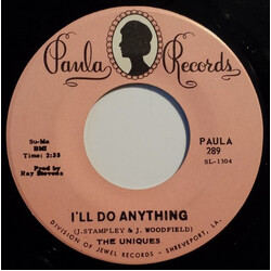 The Uniques (2) I'll Do Anything USED VINYL 7INCH 45 RPM SINGLE