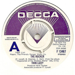 Thin Lizzy The Rocker USED VINYL 7INCH SINGLE 45 RPM PROMO