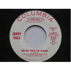 Jerry Vale With Pen In Hand USED VINYL 7INCH 45 RPM PROMO