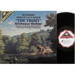 Franz Schubert / Sviatoslav Richter / Borodin String Quartet / Georg Hörtnagel Quintet In A Major "The Trout" Vinyl LP USED