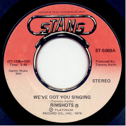 The Rimshots We've Got You Singing Vinyl 7" USED